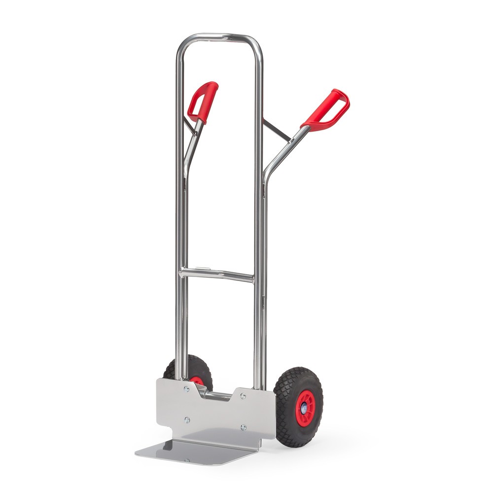 Product afbeelding: Aluminium steekwagen fetra®, draagvermogen 200 kg, steekplaat bxd 320 x 250 mm, PU-banden