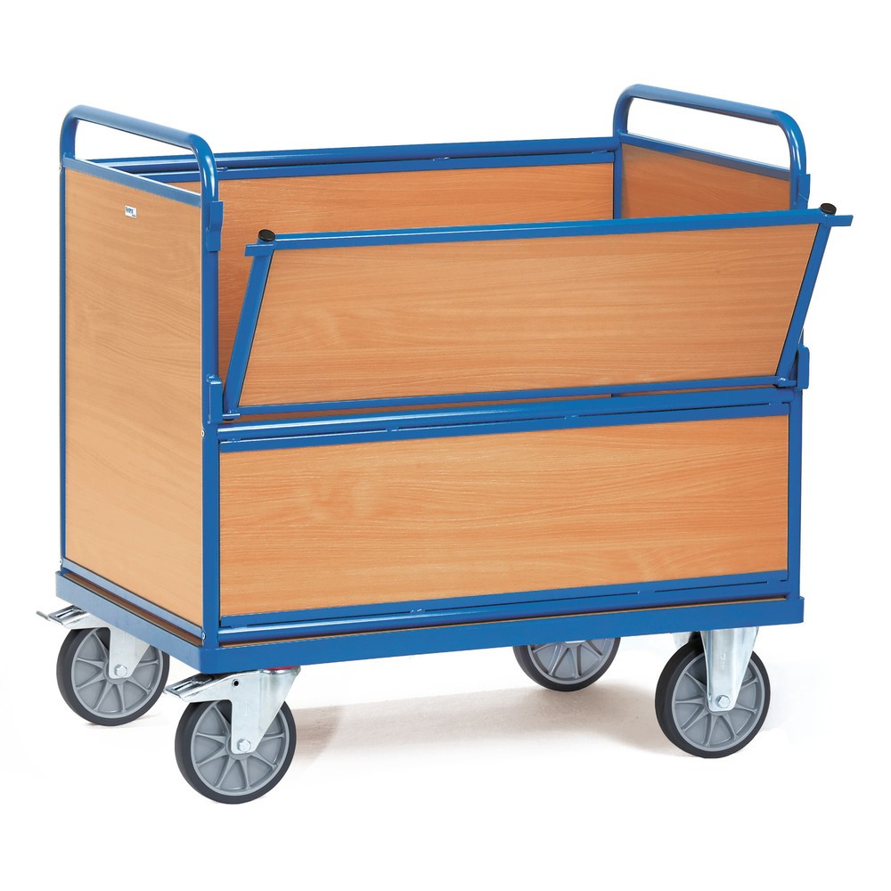 Product afbeelding: Bakwagen fetra® met houten wanden, laadvlak 700 x 1.000 mm