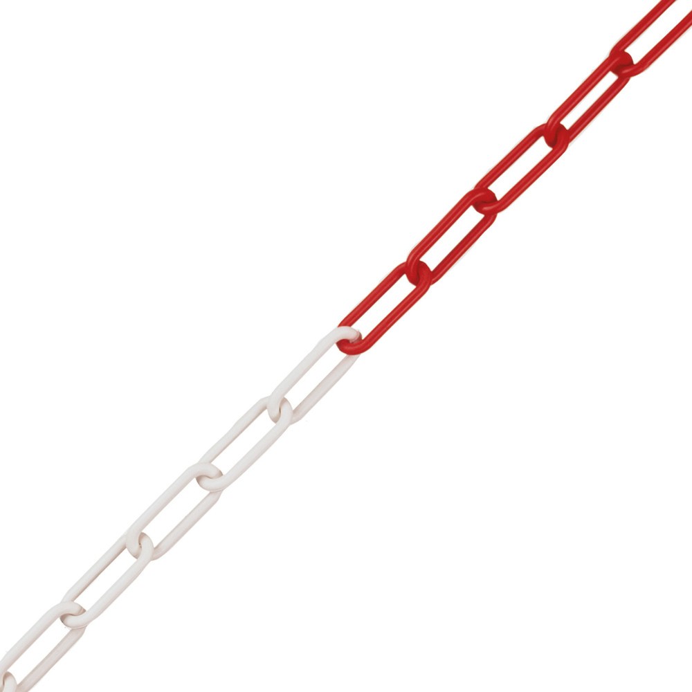 Product afbeelding: Afzetketting voor mobiele kettingpalen, lengte 10 m, rood/wit