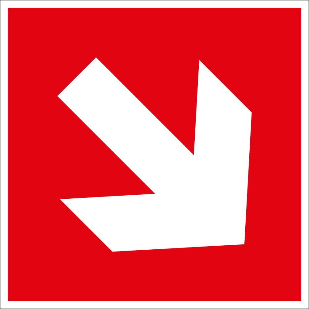 Product afbeelding: Richtingaanduiding naar boven / naar beneden, hxb 150 x 150 mm, folie HI