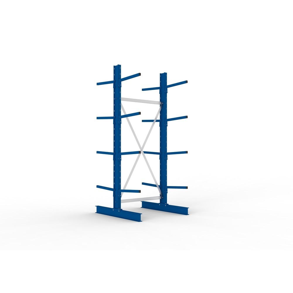 Product afbeelding: Basiselement draagarmstelling META, dubbelzijdig, draagvermogen per arm 175 kg, hxbxd 2.500 x 1.094 x 1.220 mm