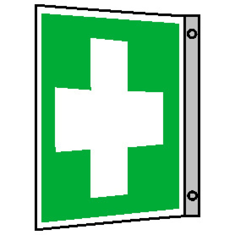 Product afbeelding: EHBO, vlag, hxb 200 x 200 mm, Alu HI