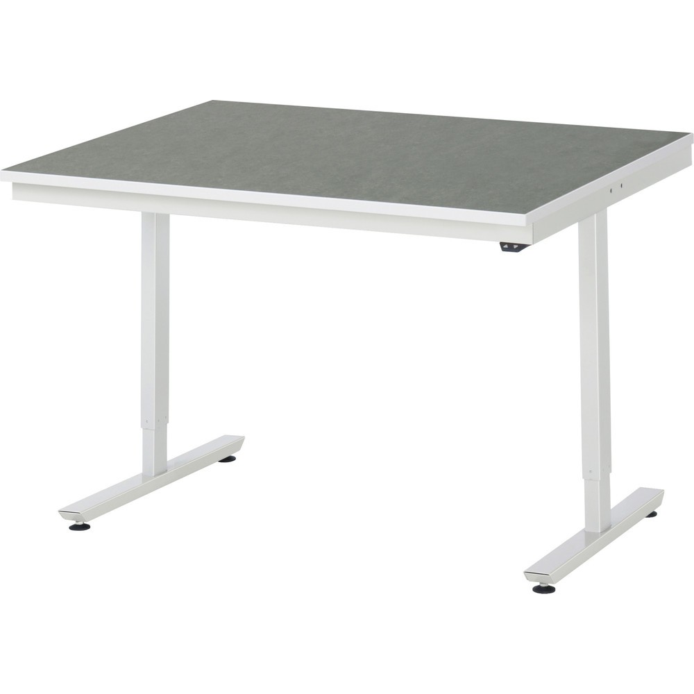 Productafbeelding nr. 1: Elektrisch in hoogte verstelbare werktafel RAU serie adlatus 300, hxbxd 720-1.120 x 1.250 x 1.000 mm, werkblad met Universal- / linoleumlaag