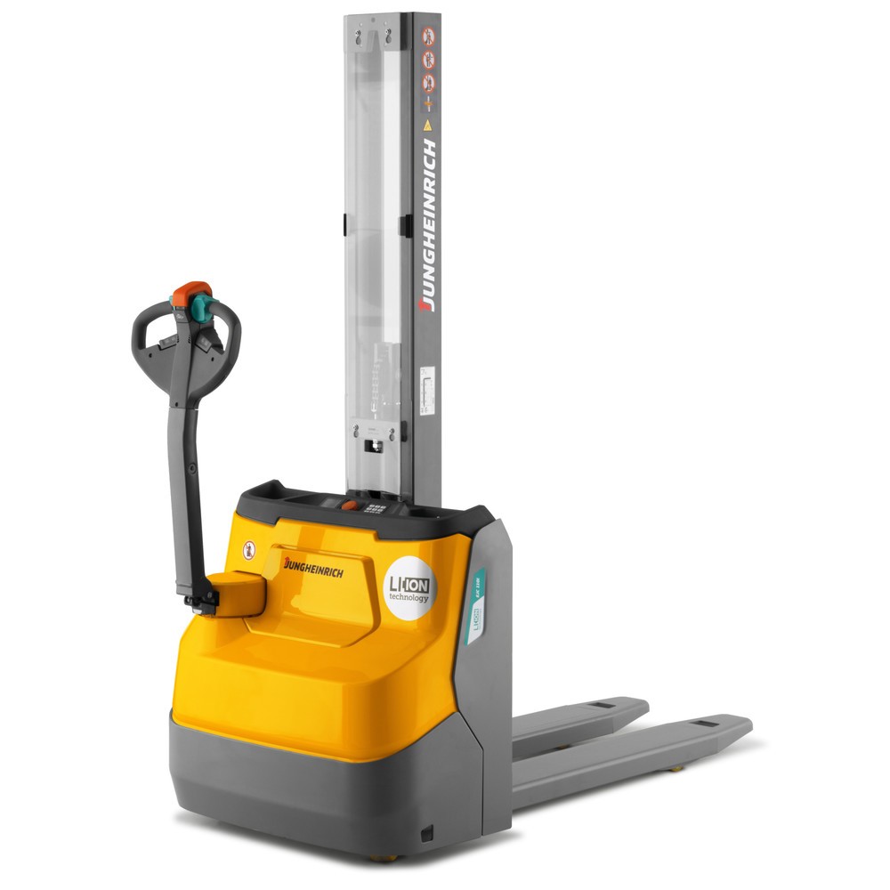 Product afbeelding: Elektrische stapelaar Jungheinrich EJC 110bi E, monomast, hefhoogte 1.630 mm, draagvermogen 1.200 kg, proportionele hydraulica