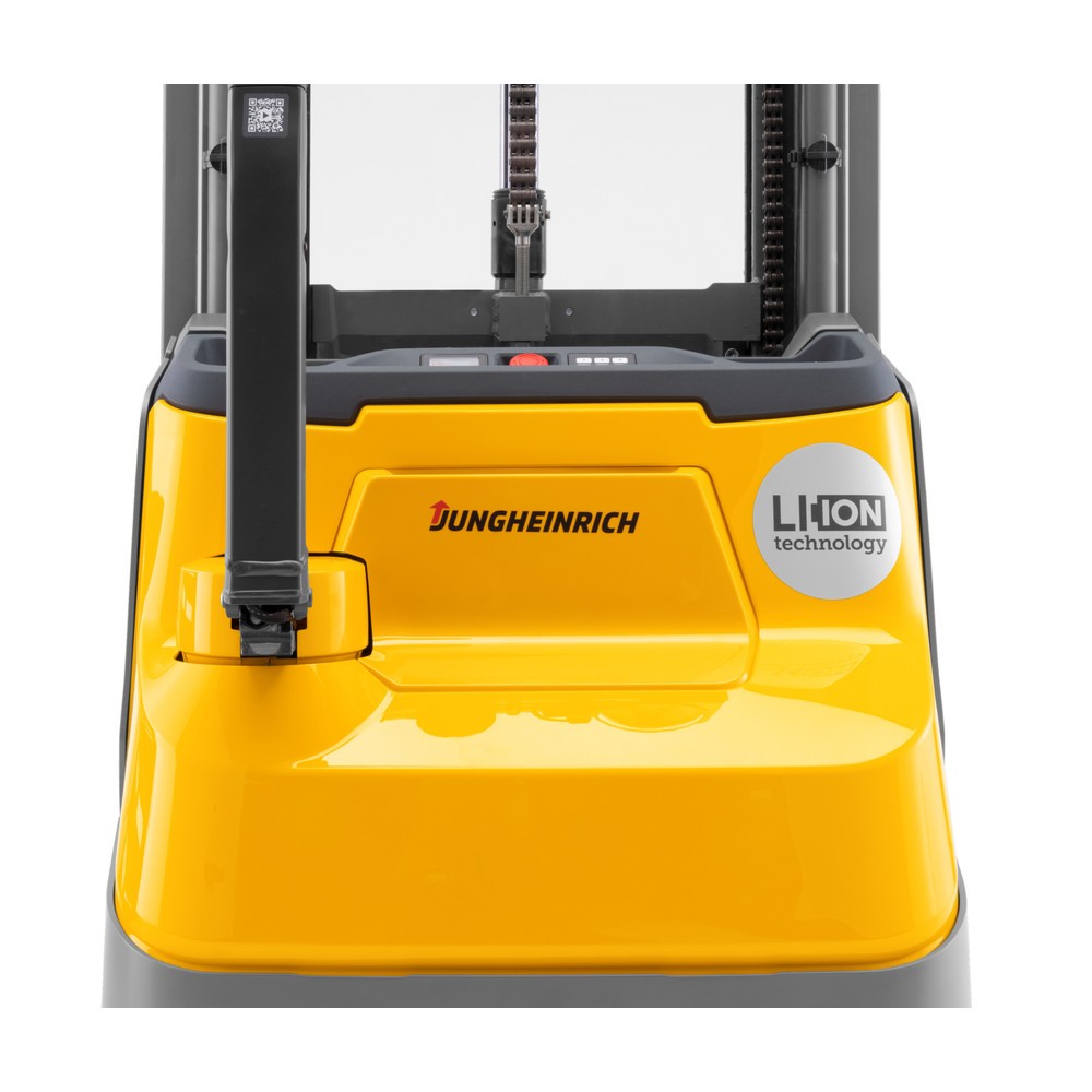 Productafbeelding nr. 3: Elektrische stapelaar Jungheinrich EJC 112zi ZZ, drievoudige telescoop hefmast, hefhoogte 4.180 mm, draagvermogen 1.200 kg, proportionele hydraulica, duolift