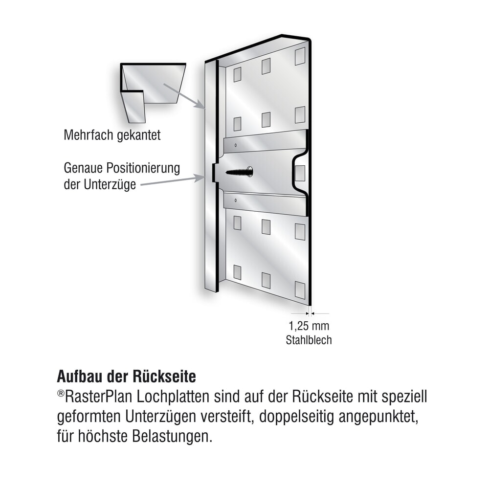 Productafbeelding nr. 4: Geperforeerde plaat, hxb 450 x 2.000 mm, lichtgrijs