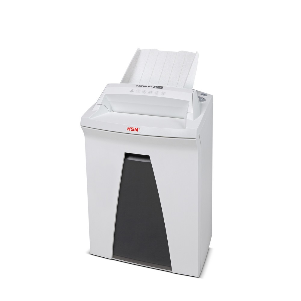 Product afbeelding: HSM papiervernietiger SECURIO AF150, automatisch intrekmechanisme voor papier, snijdt snippers van 4,5 x 30 mm