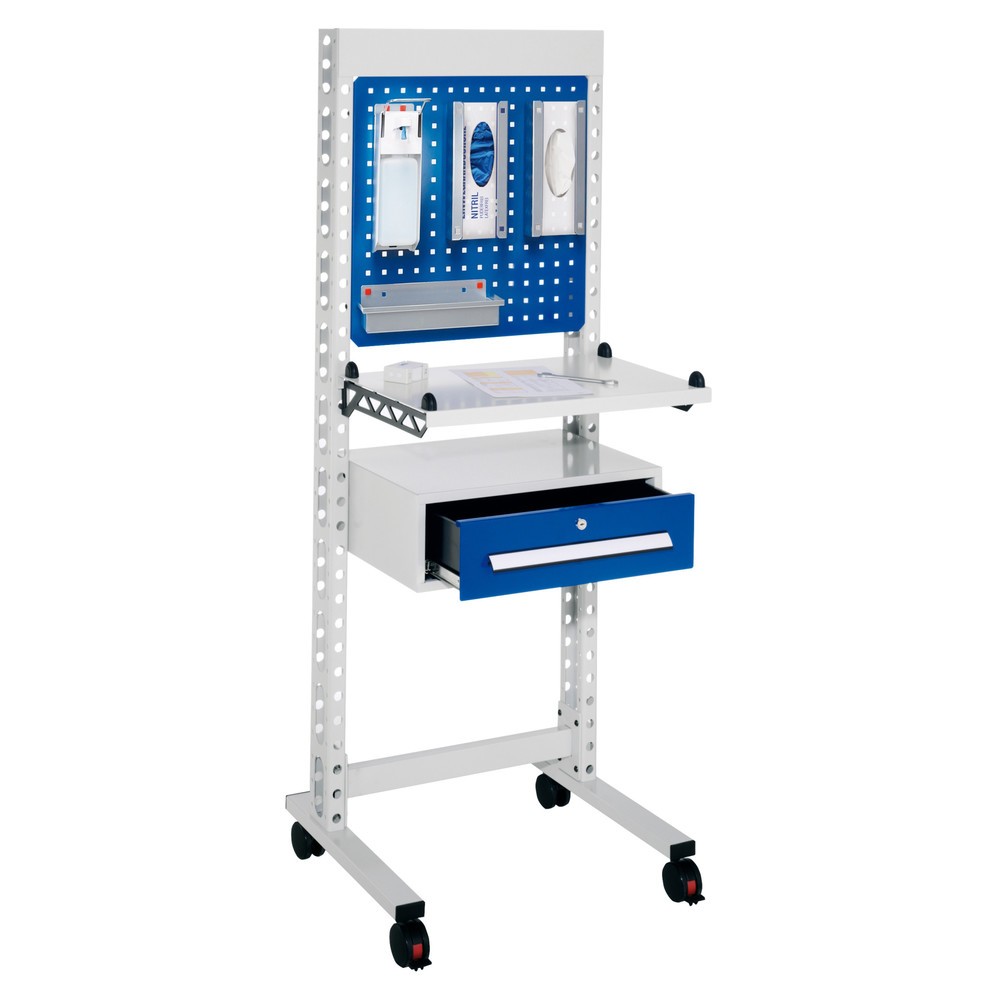 Product afbeelding: Hygiënestation Kappes ErgoPlus®, staande werkplek, met zwenkwielen, hxbxd 1.770 x 670 x 400 mm, model 1