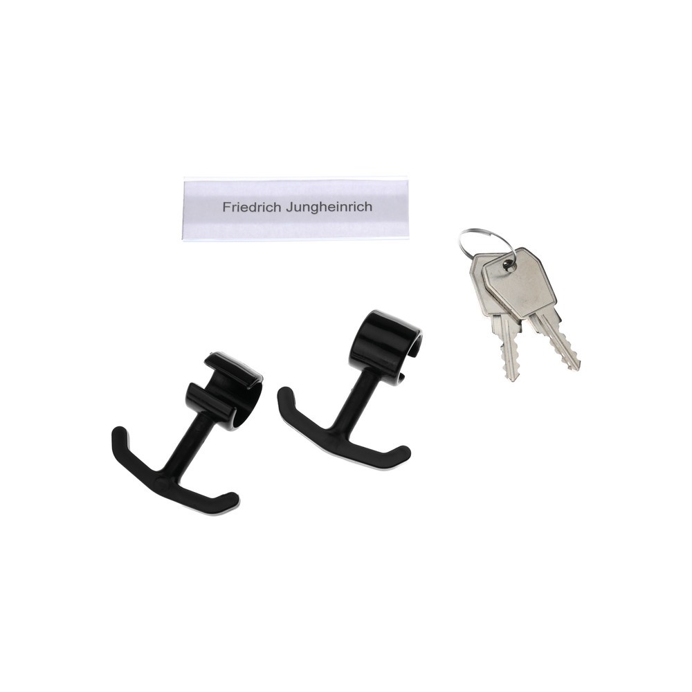 Productafbeelding nr. 4: Dubbele locker Steinbock®, op de vloer staand, 2 compartimenten, centrale scheidingswand, cilinderslot, hxbxd 1.800 x 800 x 500 mm, lichtgrijs / antracietgrijs