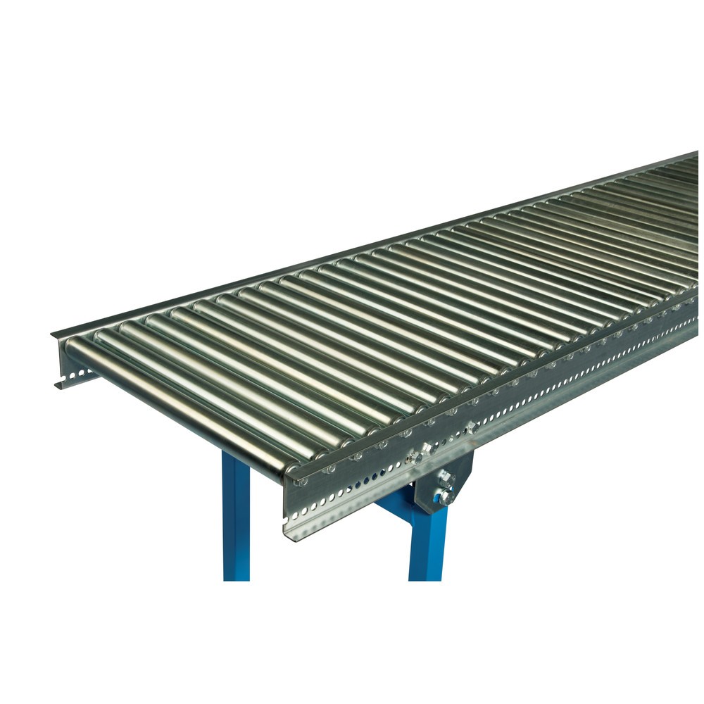 Product afbeelding: Kleine rollenbaan, rollen van buizenstaal, as met draadeinde, Ø 30 mm, lxb 1.000 x 500 mm