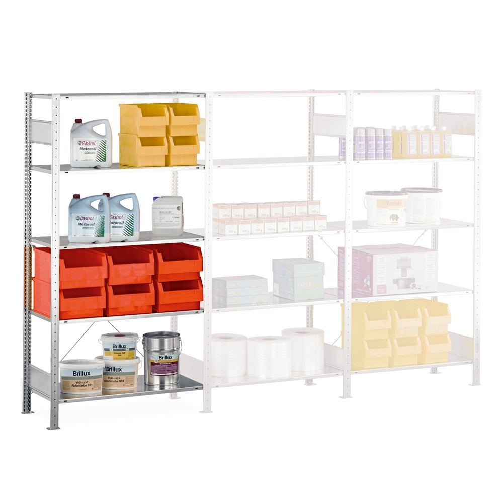 Productafbeelding nr. 6: LLegbordstelling inhangsysteem, AV, VL 150 kg, verzinkt, hxbxd 2.000 x 1.300 x 600 mm