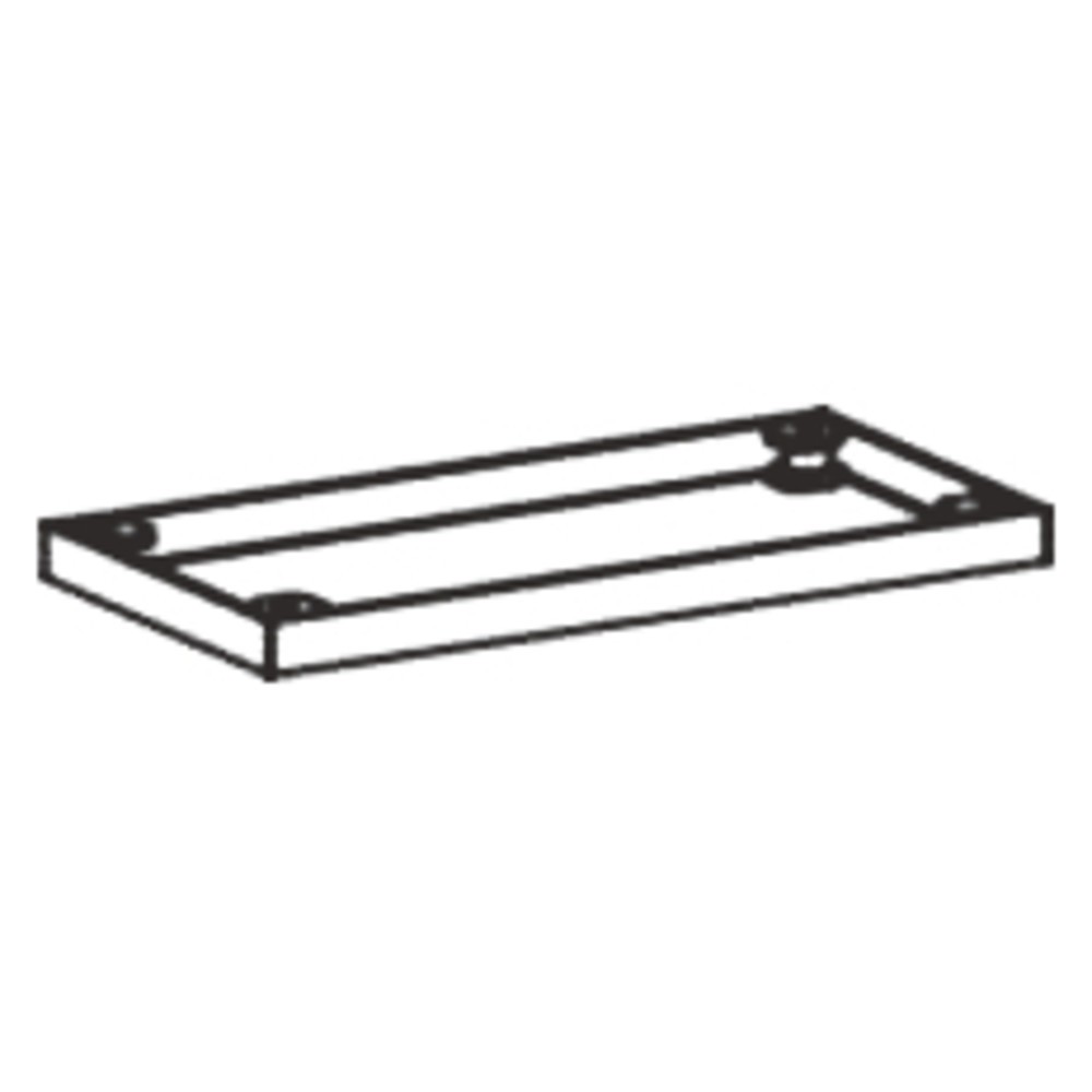 Productafbeelding nr. 2: Metalen sokkel voor kantoorkast Profi, b x d 50 x 400 mm, zilver