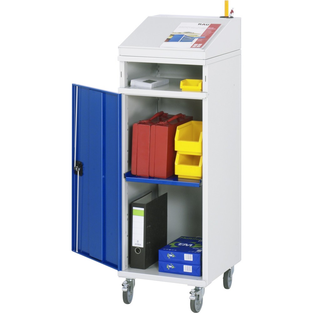 Product afbeelding: Mobiele lessenaar RAU, hxbxd 1.235-1.345 x 450 x 520 mm, zonder lades