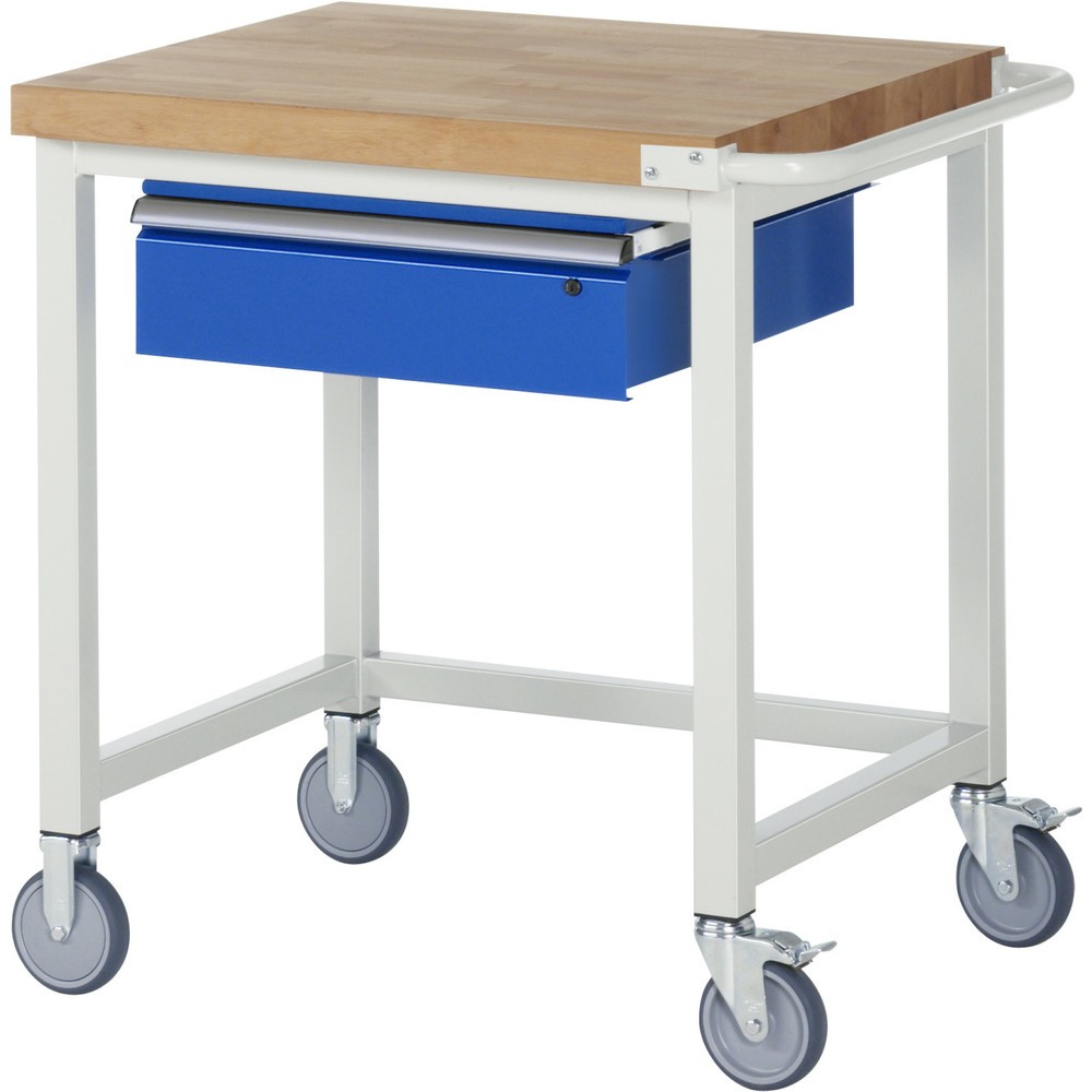 Productafbeelding nr. 1: RAU verrijdbare werkbank serie 8000, h x b x d 880 x 750 x 700 mm, met 1 lade rechts