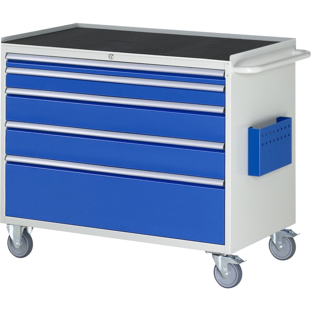 Product afbeelding: RAU gereedschapswagen serie 7000, h x b x d 975 x 1.145 x 650 mm, met 5 lades maat XXL, metalen bekleding