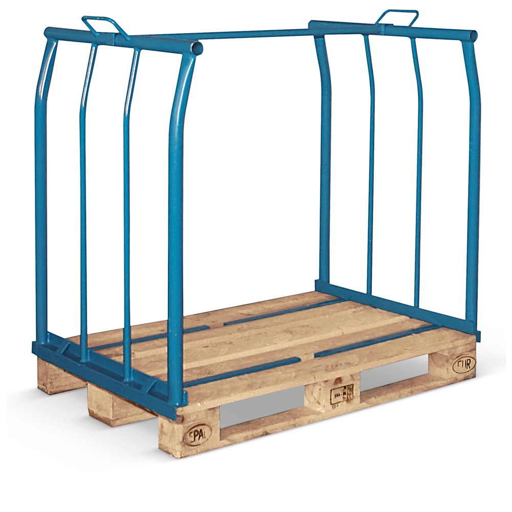Product afbeelding: Opzetframe voor pallets CORDES, lange zijden open, industriepallet, gelakt, hoogte 800 mm