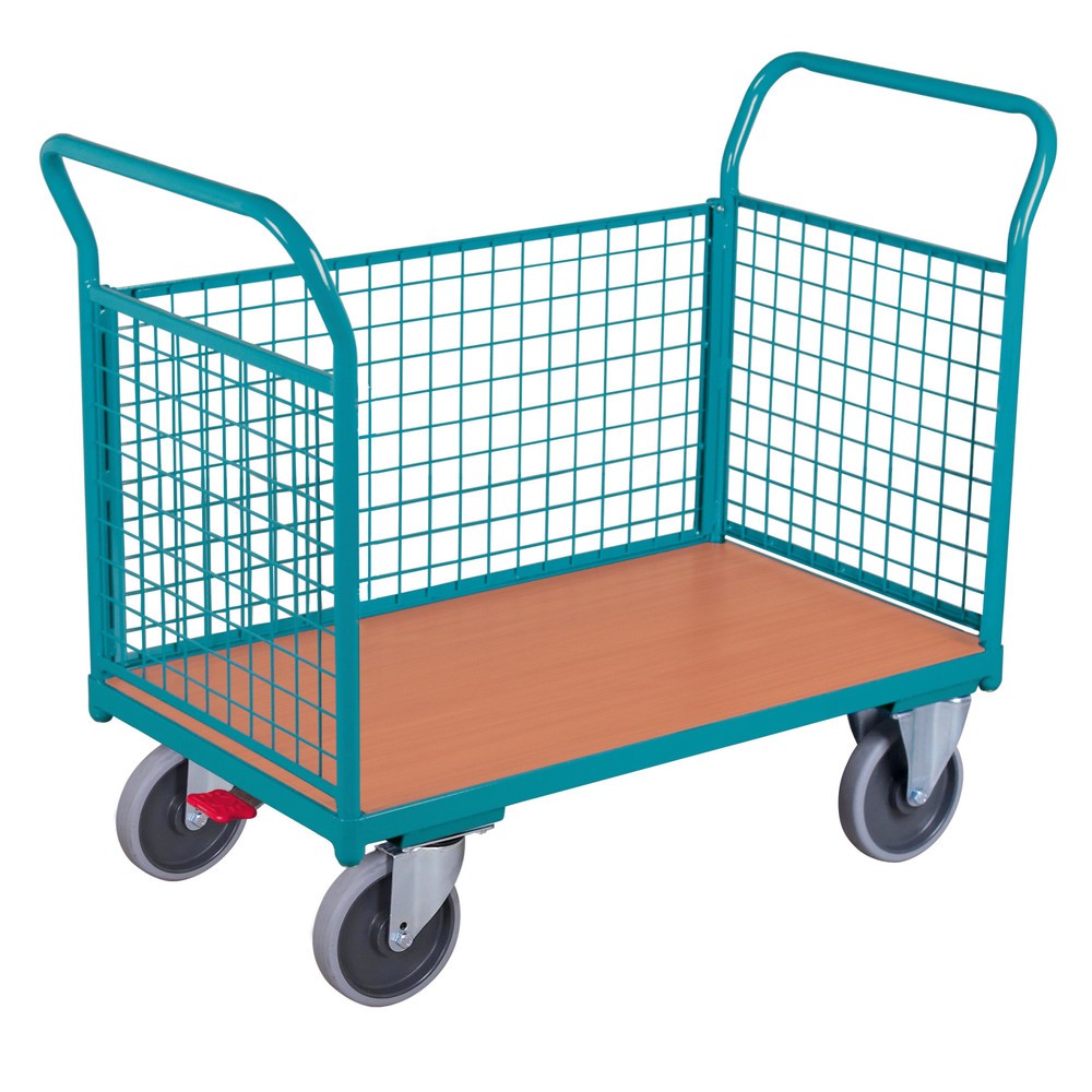 Product afbeelding: Platformwagen Ameise®, 3-zijdige roosterwanden, laadoppervlak b x d 776 x 1.200 mm