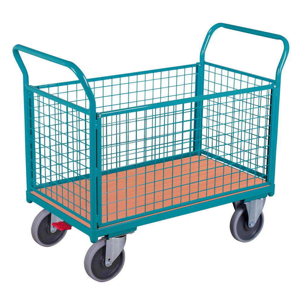 Product afbeelding: Platformwagen Ameise®, 4-zijdige roosterwanden, laadoppervlak b x d 752 x 1.200 mm