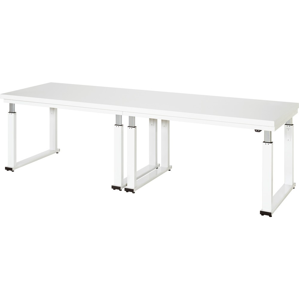 Product afbeelding: RAU elektrisch in hoogte verstelbare werkbank serie adlatus 600, h x b x d 740-1.140 x 3.000 x 900 mm, hard laminaat