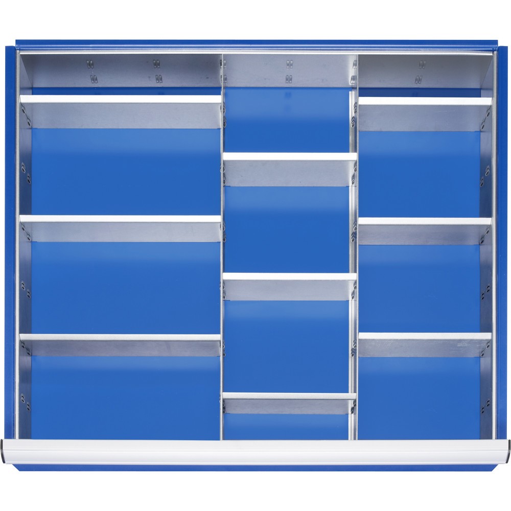 Product afbeelding: RAU indelingsset voor lade, h x b x d 150 x 680 x 560 mm, met 4-delige ladeverdelerset en 2 scheidingswanden, maat XL voor fronthoogte 180-360 mm