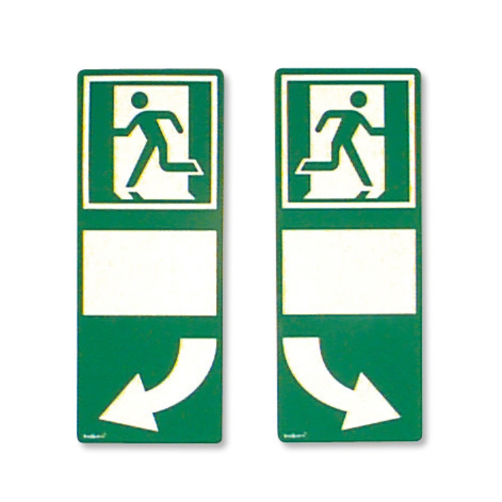 Product afbeelding: Signalisatiebekleding voor deurgrepen, rechts georiënteerd, hxb 255 x 100 mm