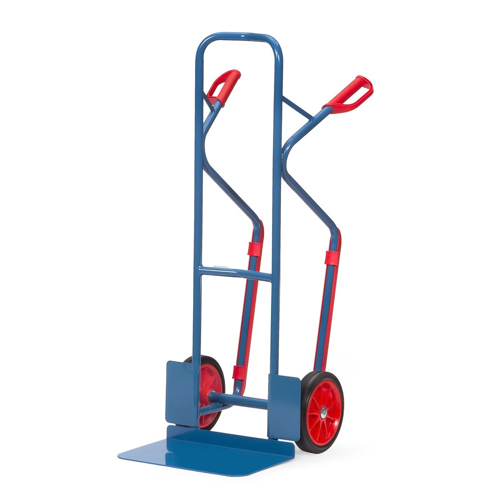 Product afbeelding: Steekwagen fetra®, draagvermogen 300 kg, steekplaat bxd 480 x 300 mm, met glijvlakken, volrubber banden