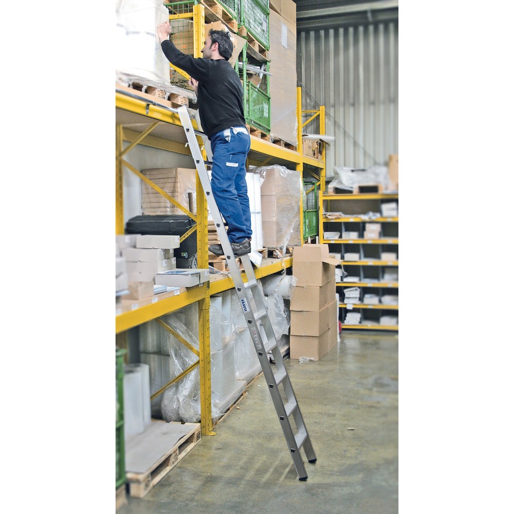 Stellingladder KRAUSE® met treden en haken voor ronde buis