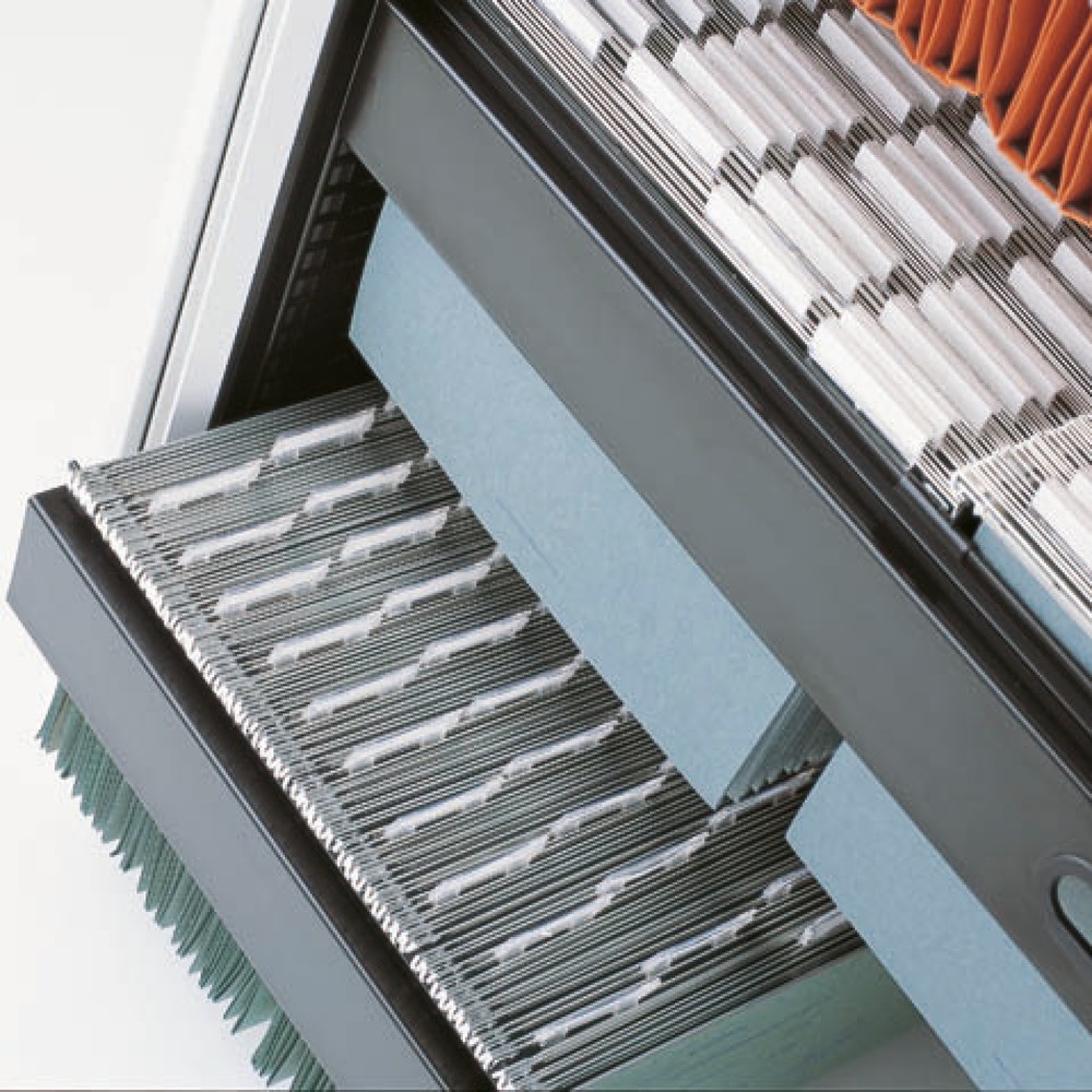 Product afbeelding: Uitschuifbaar frame voor rolluikkast BISLEY, breedte 1.000 mm, zwart