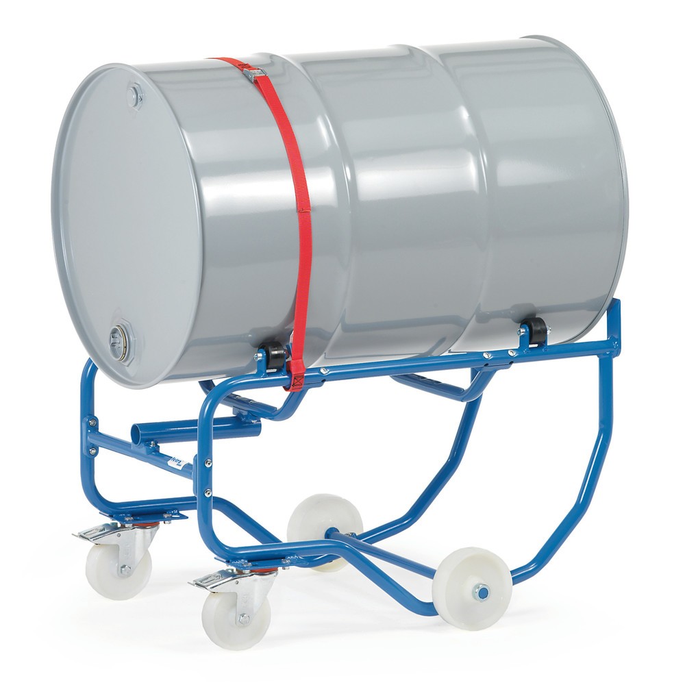 Product afbeelding: Vatenkieper fetra®, draagvermogen 250 kg, met hefboomstang, mobiel, kunststof wielen om het vat te draaien