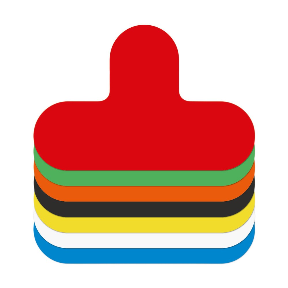 Product afbeelding: Vloermarkeringen, T-vorm, geel