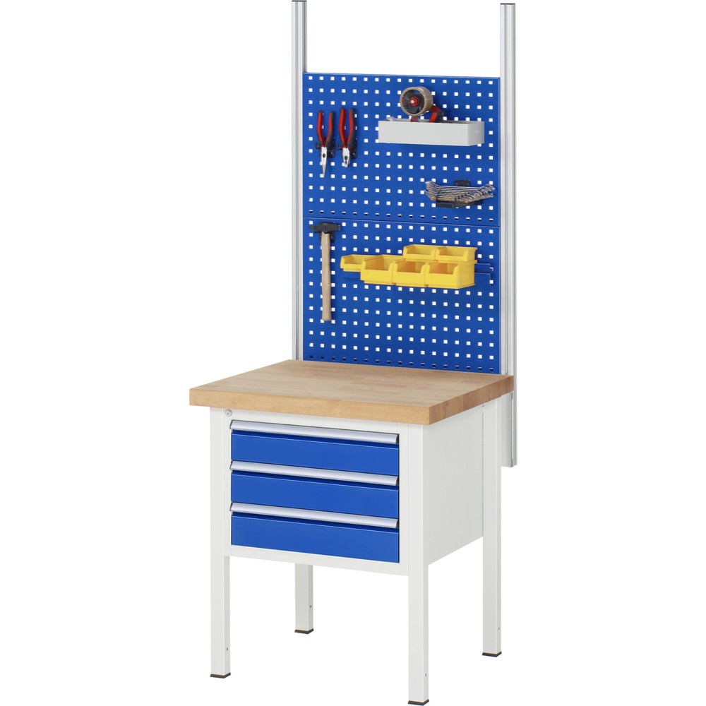 Productafbeelding nr. 5: Werkbank RAU serie 8000, hxbxd 840-1.040 x 750 x 900 mm, 4 x voor 100% uittrekbare lades, 4 x 90 mm, draagvermogen lade 100 kg
